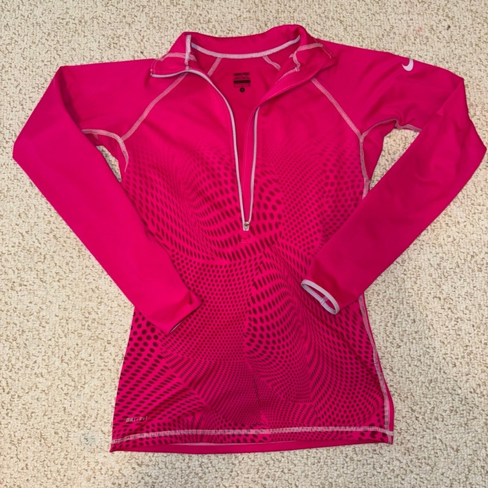 Nike Pro Fuchsia Long Sleeve Top